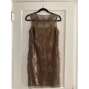 Max Studio Gold Sequin Dress